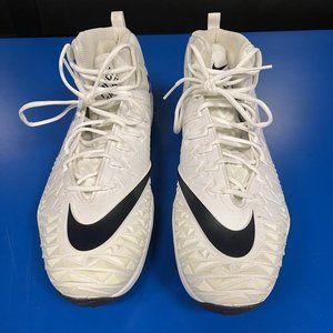 Nike FORCE SAVAGE PRO SHARK Rubber Cleats WHITE BLACK 923306-101 - Men’s Size 16
